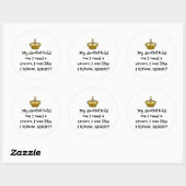 DENTIST CROWN RONDE STICKER (Vel)