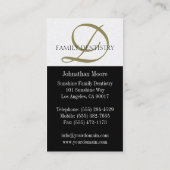 Dentist DDS Dental Office Orale Surgeon Script Visitekaartje (Achterkant)