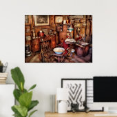 Dentist - De arts zal binnenkort bij u zijn Poster (Thuiskantoor)