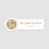 Dentist | De Logo Teeth Naamplaatje (Voorkant)