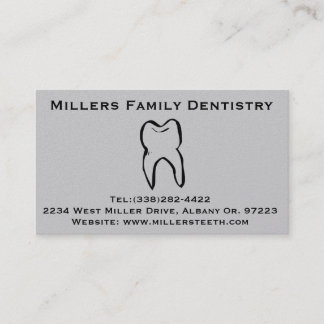 Dentist Dental Business and Appointment Card Afsprakenkaartje