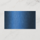 Dentist Dental Care Metallic Navy Blue QR Code Visitekaartje (Achterkant)