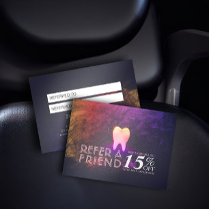 Dentist Dental Clinic Roos Gold Tooth Referentie Aanbevelingskaartje