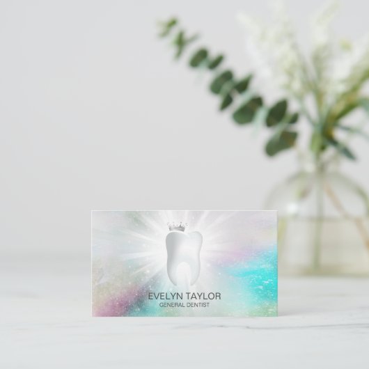 Dentist Dental Clinic tanden Whitening Smile Crown Visitekaartje (Staand voorkant)