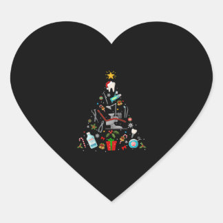 Dentist Dental kerstboomversiering Xmas Holida Hart Sticker