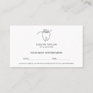 Dentist Dental Klinische tanden Whitening Benoemin Visitekaartje