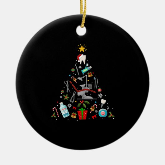 Dentist Dental Ornement de Noël Arbre Noël Noël Fê (Devant)