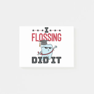 Dentist Dental School Afstuderen Funny Flossing Post-it® Notes