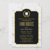 Dentist Dental School Afstuderen Moderne marmer Kaart (Voorkant)