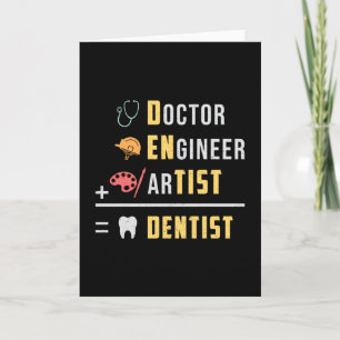 Dentist Dental Teeth Doctor Tooth Funny Gift Idee Kaart