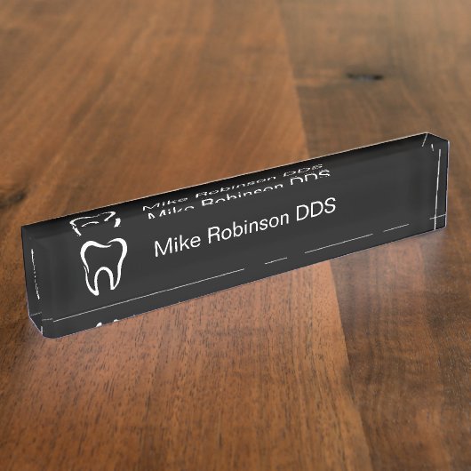Dentist Dental Thème Bureau Plaques signalétiques (Taille)