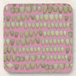 DENTIST DENTISTRY ORTHODONTICS ROTTEN TEETH MOUTH BIER ONDERZETTER