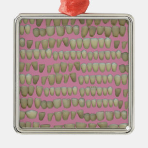 DENTIST DENTISTRY ORTHODONTICS ROTTEN TEETH MOUTH METALEN ORNAMENT