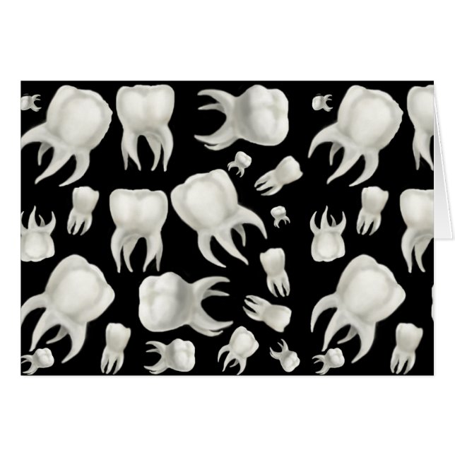 Dentist Dream Teeth Card (Voorkant Horizontaal)