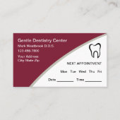Dentist Editable Appointing Visitekaartjes Design (Voorkant)