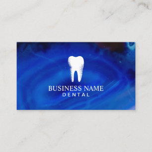 Dentist Elegant Blue Dental Care Appointment Afsprakenkaartje