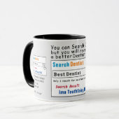 Dentist Funky Meilleur Search Mug (Devant gauche)