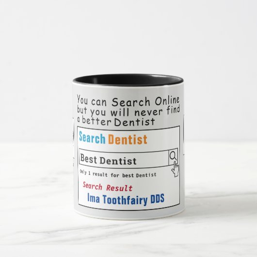 Dentist Funny Best Search Mok (Midden)