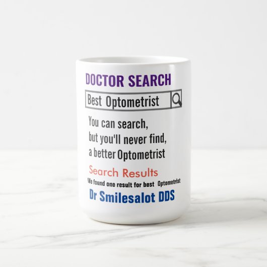 Dentist Funny Search Gift Mug (Centre)