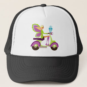 Dentist Gift Cute Tooth Fairy Scooter Girl Trucker Pet
