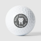 Dentist Gift Gray Golf Balls Golfballen (Voorkant)