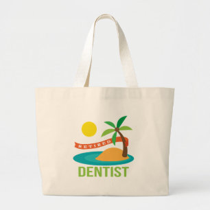 Dentist Gift in ruste Grote Tote Bag