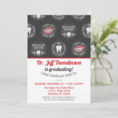 Dentist Gradust Invitation Chalk Dental Party (Debout devant)