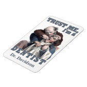 DENTIST humor aangepaste naam magneet (Linkerzijde)