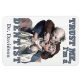 DENTIST humor aangepaste naam magneet (Horizontaal)