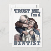 DENTIST humor briefkaart (Voorkant / Achterkant)
