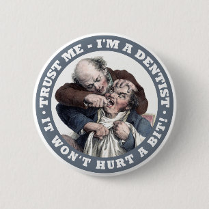 DENTIST-humor Ronde Button 5,7 Cm