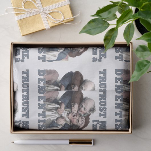 DENTIST humor tissuepapier (Geschenk)