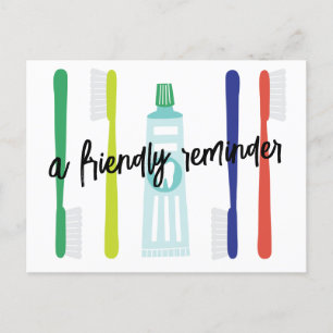 Dentist Kantoor Benoeming Herinneringsherinnering  Briefkaart