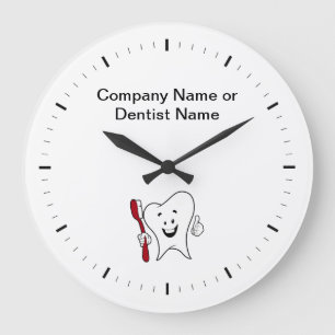 Dentist Kantoor Company Logo Clocks Grote Klok