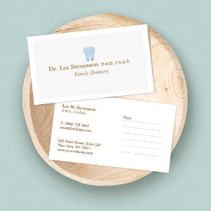Dentist Kantoor DDS Appointment Visitekaartje Afsprakenkaartje
