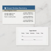 Dentist Kantoor Multi Location Appointment Afsprakenkaartje (Voorkant / Achterkant)