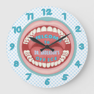 Dentist Kantoor Novelty Personalized Teeth Dental Grote Klok