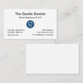 Dentist Kantoor-ontwerp Visitekaartje (Voorkant / Achterkant)