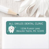Dentist Kantoor Return Address Labels (Insitu)