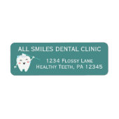 Dentist Kantoor Return Address Labels (Voorkant)