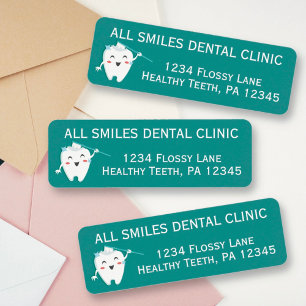 Dentist Kantoor Return Address Labels