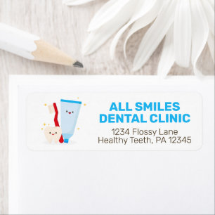 Dentist Kantoor Return Address Labels