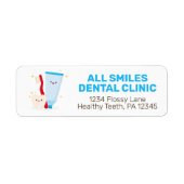 Dentist Kantoor Return Address Labels (Voorkant)