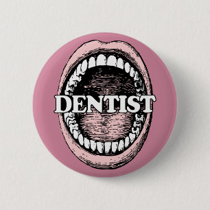 Dentist-knoppen Ronde Button 5,7 Cm