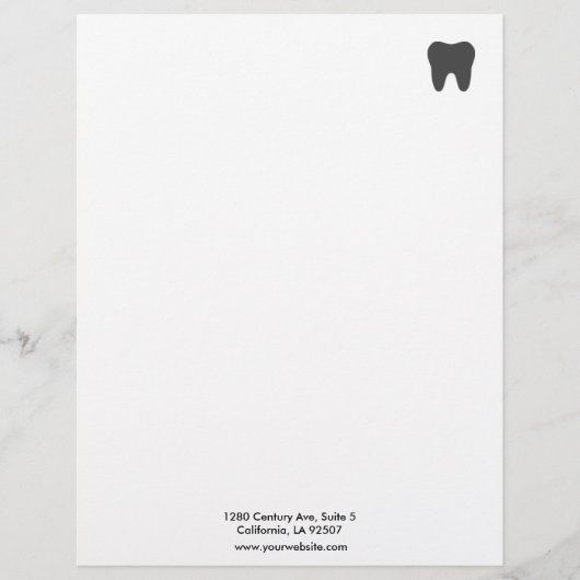 Dentist Letterhead Briefhoofd Ontwerp (Voorkant)