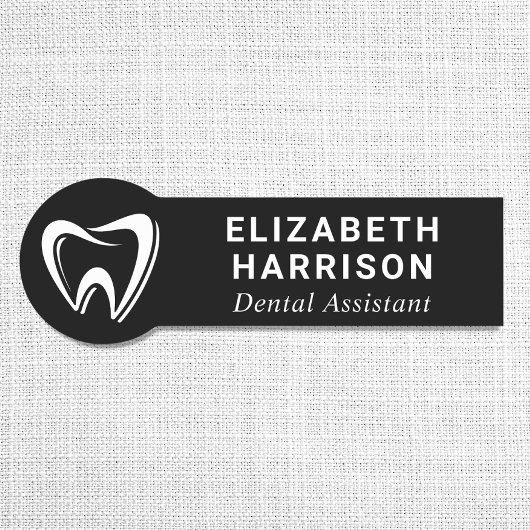 Dentist Logo Dental Office Black Naamplaatje