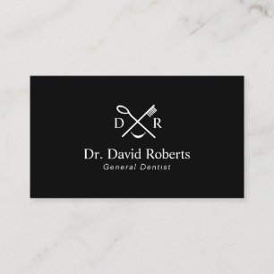 Dentist Minimalist Dental Logo Plain Appointment Afsprakenkaartje