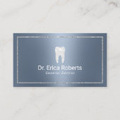 Dentist Modern Dusty Blue Dental Office Visitekaartje (Voorkant)