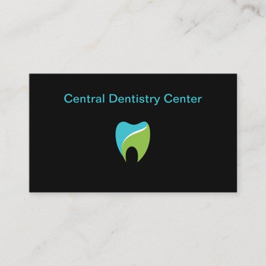 Dentist Office Modern Tooth Graphic Visitekaartje (Voorkant)