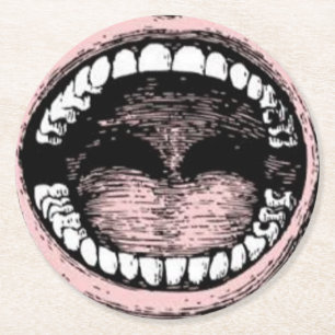 Dentist Party Novelty Ronde Kartonnen Onderzetter